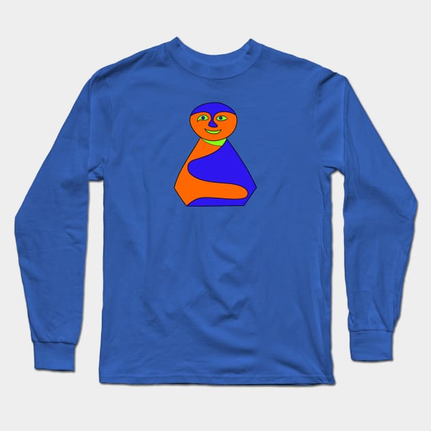 Earth & Sea Laughing Buddha Long Sleeve T-Shirt by VazMas Design